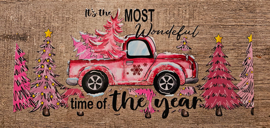 Christmas Truck 16oz Wrap