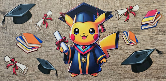 Pocket Monster Graduation 16oz Wrap