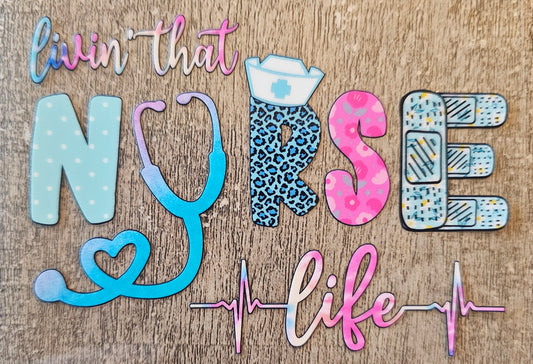 Nurse Life 4in Decal