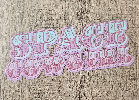 Space Cowgirl 4in Decal