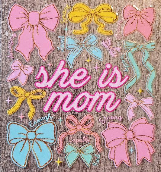 She is Mom 4in Decal