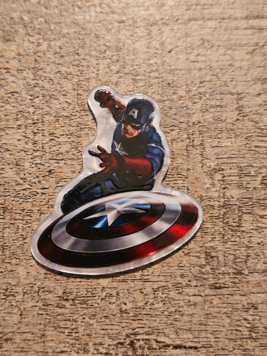 Superhero Acrylic Flat Back