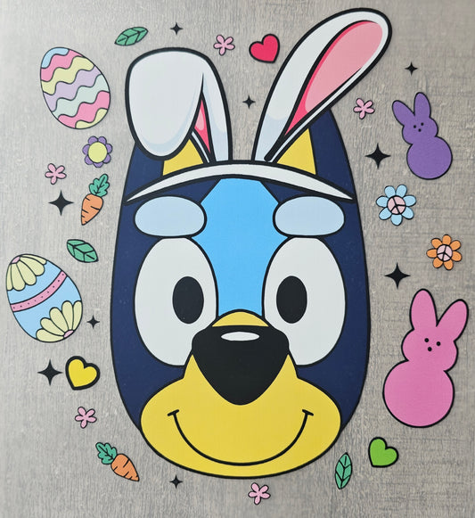 Easter Blue Dog - Children's DTF