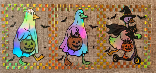 Halloween Duck Holographic 16oz Wrap