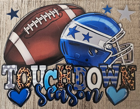 Football Decal 4.5x3.5in