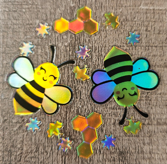 Bee Holographic Round Wrap