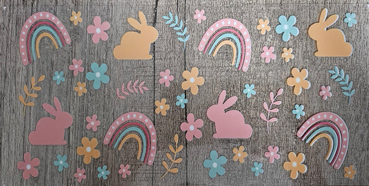 Easter Bunnies and Rainbows - 16oz