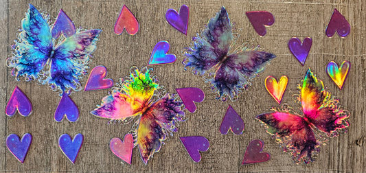 Holographic Butterfly 16oz Wrap