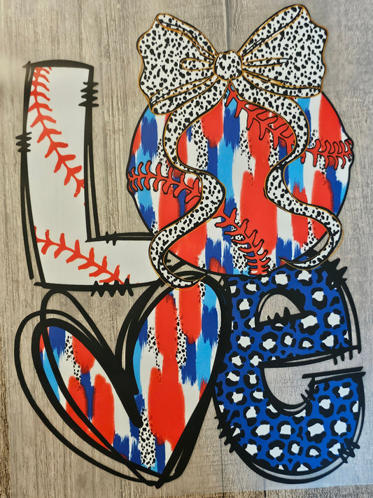 Love Baseball DTF