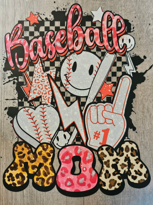 Baseball Mom Pink DTF