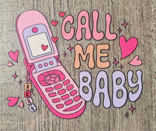 Call Me Baby 4in Decal