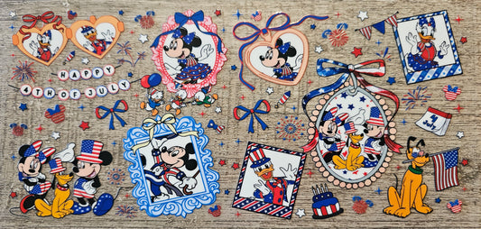 Mouse 4th of July 16oz Wrap