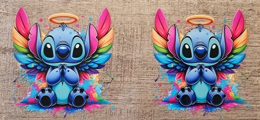 Blue Alien Angel 16oz Wrap