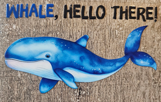 Whale 4in Decal