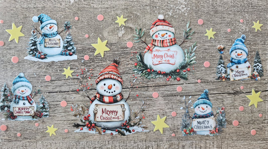 Christmas Snowman 16oz Wrap