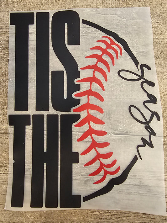 Tis The Season Baseball TBall DTF