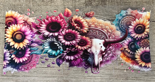 Western Skull 16oz Wrap