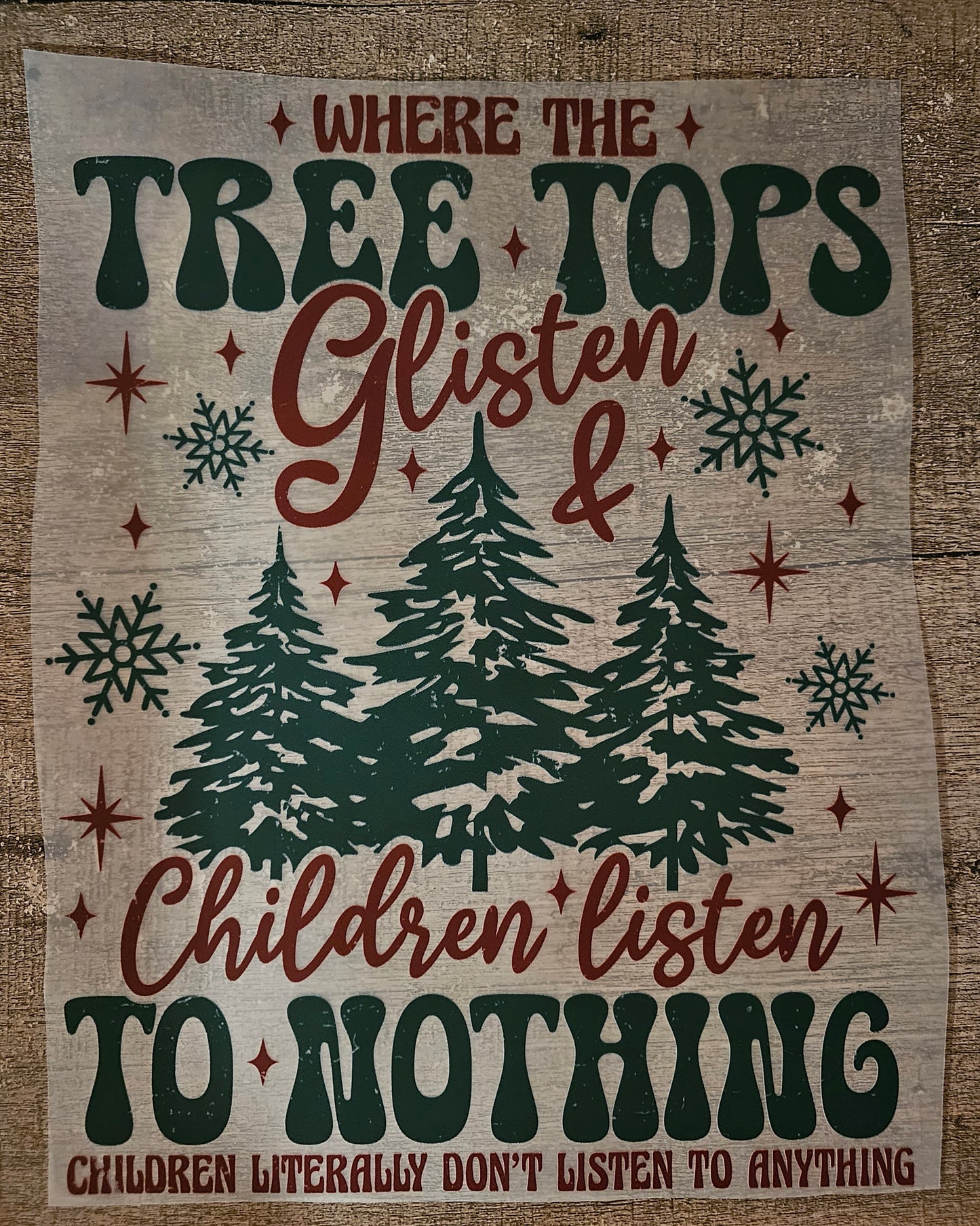 Christmas Tree Tops DTF