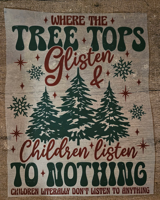 Christmas Tree Tops DTF