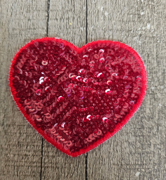 Heart Red Mini Patch 2in