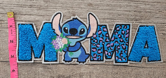 Blue Alien Mama Patch