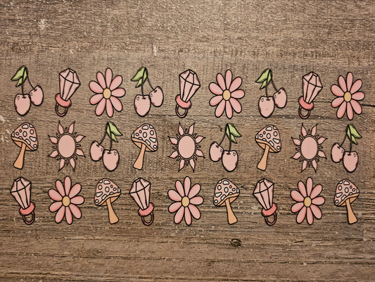 Flowers and Ring Pops 16oz Wrap