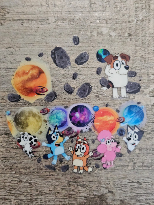 Blue Dog Space Ornament Wrap