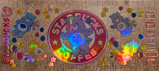 Holographic Bears 16oz Wrap