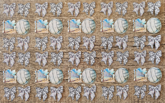Volleyball Pen/Bookmark Wrap Sheet