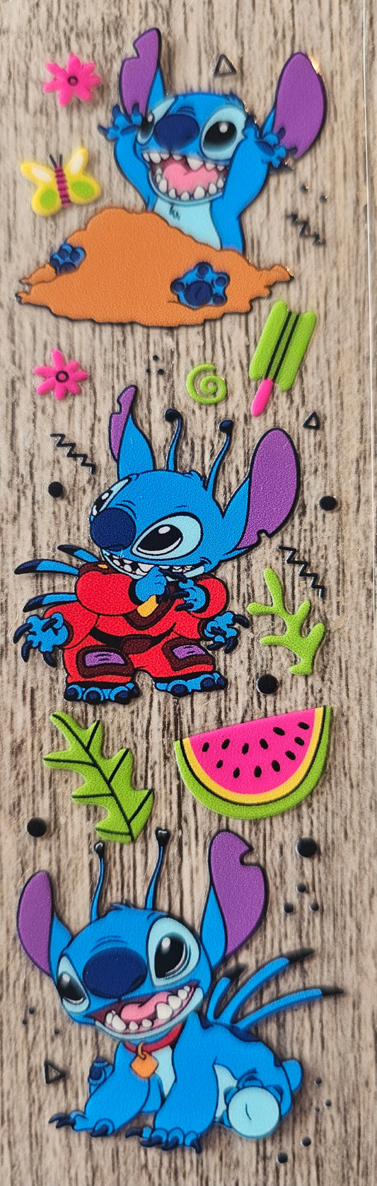 Blue Alien Watermelon Pen/Bookmark Wrap