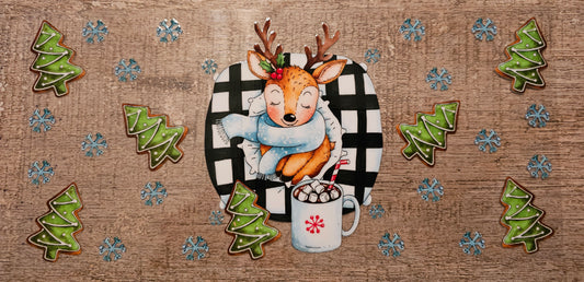 Christmas Deer 16oz Wrap